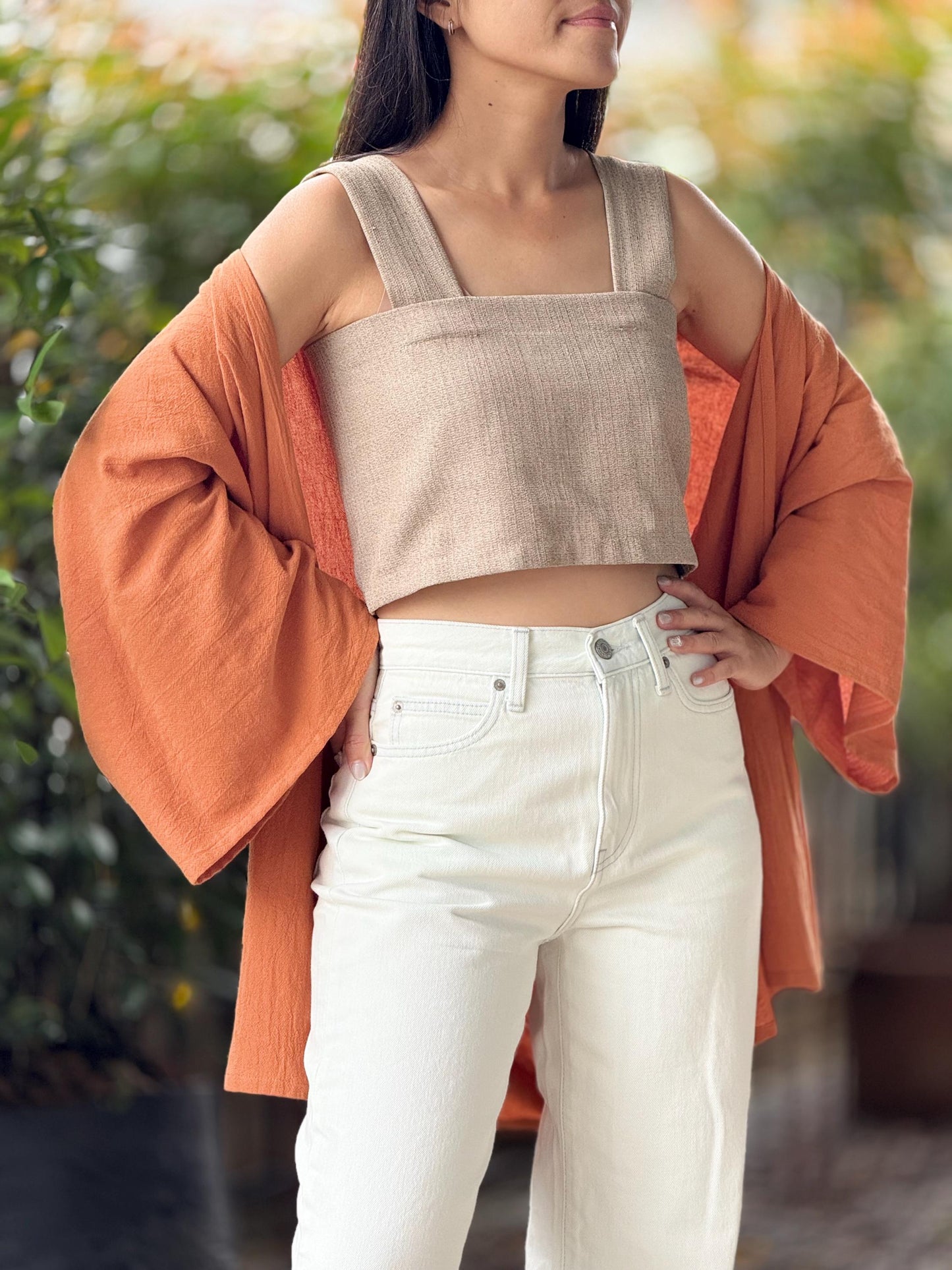 Cotton Cardigan Loose Cover Up