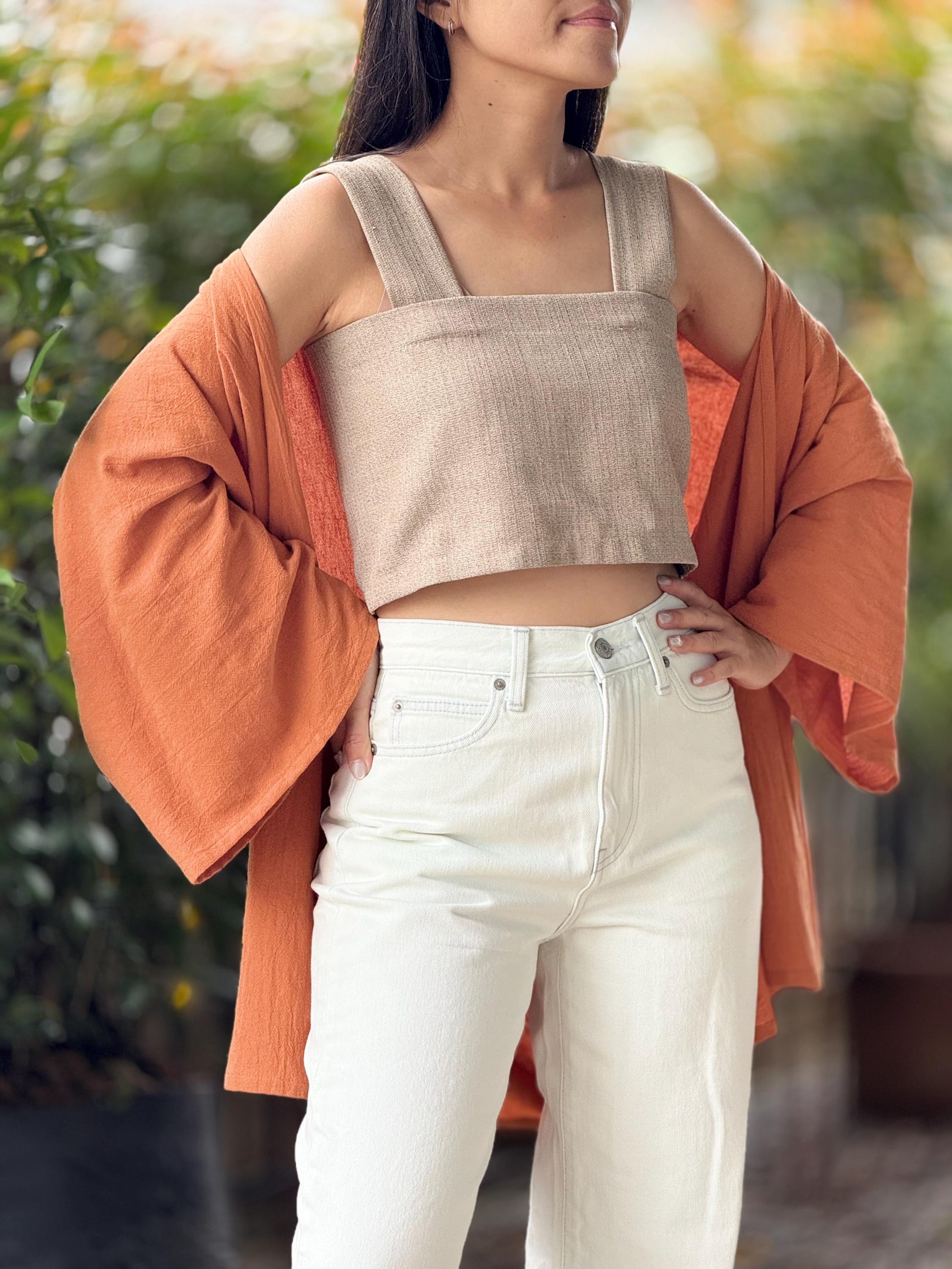 Cotton Cardigan Loose Cover Up