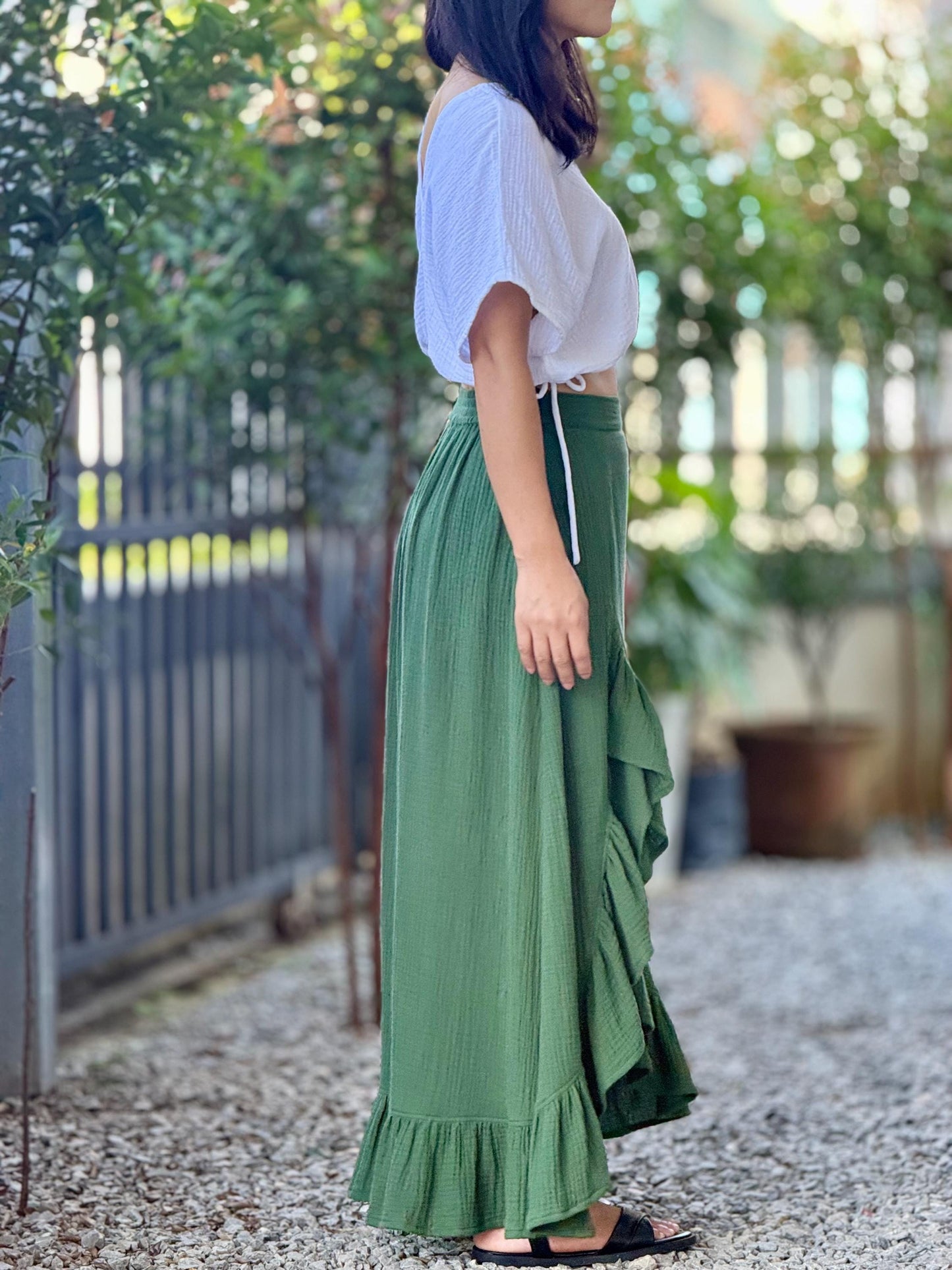 Double Gauze Flow Skirt