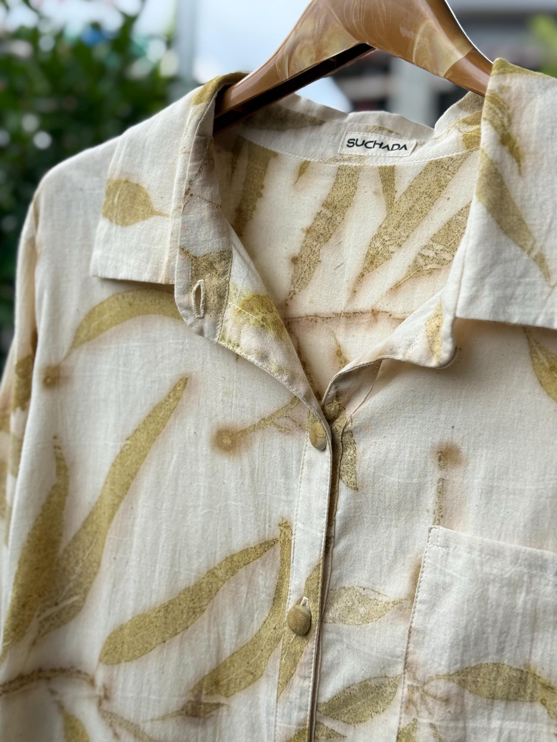 Eco-Printed Shirt | Loose Fit | Real Botanical Design