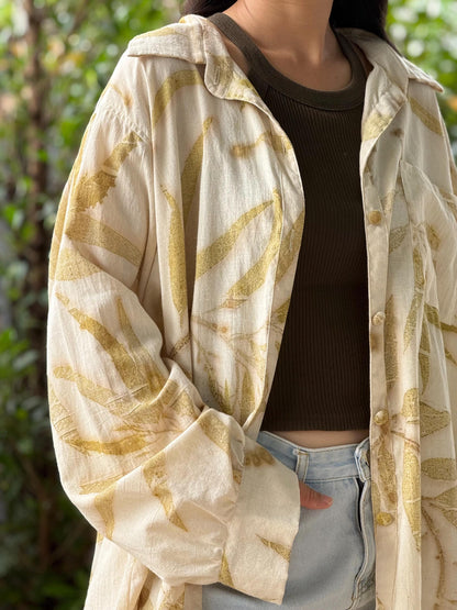 Eco-Printed Shirt | Loose Fit | Real Botanical Design