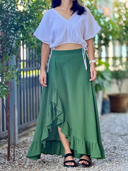 Double Gauze Flow Skirt