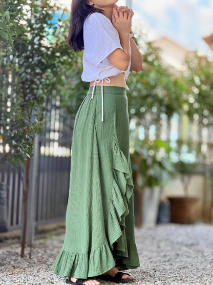Double Gauze Flow Skirt