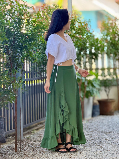 Double Gauze Flow Skirt