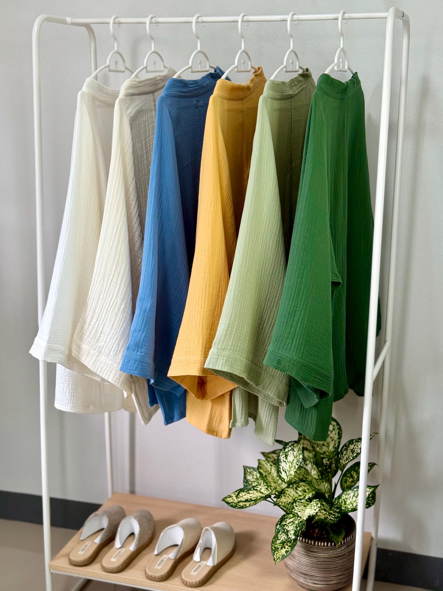 Muslin Double Gauze Kimono Loose Cover Up