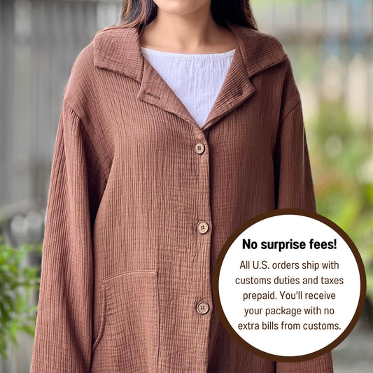 Muslin Hoodie | Triple Gauze Jacket | Resort Wear Outfit | Long Sleeve Top | Hooded Kimono Jacket | Cotton Muslin Shirt | Womens Loungewear