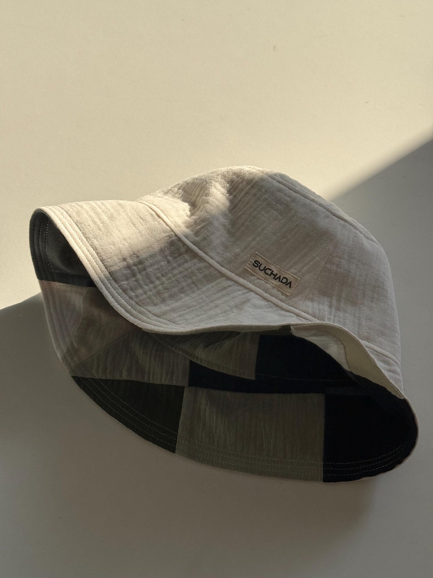 Muslin Double Gauze Reversible Two-Tone Bucket Hat