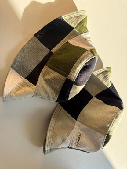 Muslin Double Gauze Reversible Two-Tone Bucket Hat