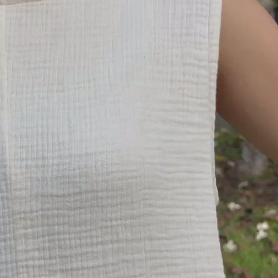 Triple-Layer Gauze Sleeveless Top