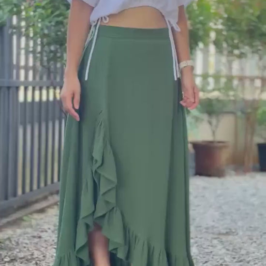 Double Gauze Flow Skirt
