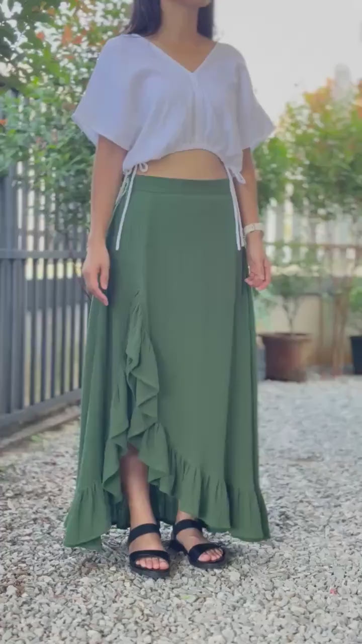 Double Gauze Flow Skirt