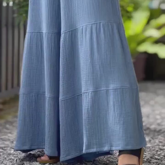 Womens Double Gauze Muslin Pants - Loungeware