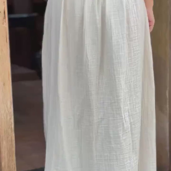 Double Gauze Long Skirt