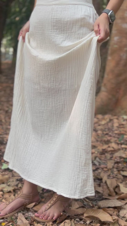 Muslin Double Gauze Long Skirt