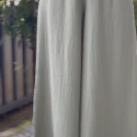 Gauze Muslin Pants |Cotton Pants |Wide Leg Pants | Muslin Maxi Pants | Loose Gauze Trousers Womens Double | Gauze Muslin Pants - Loungeware