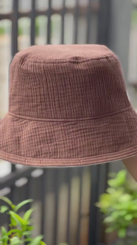 Muslin Triple Gauze Bucket Hat