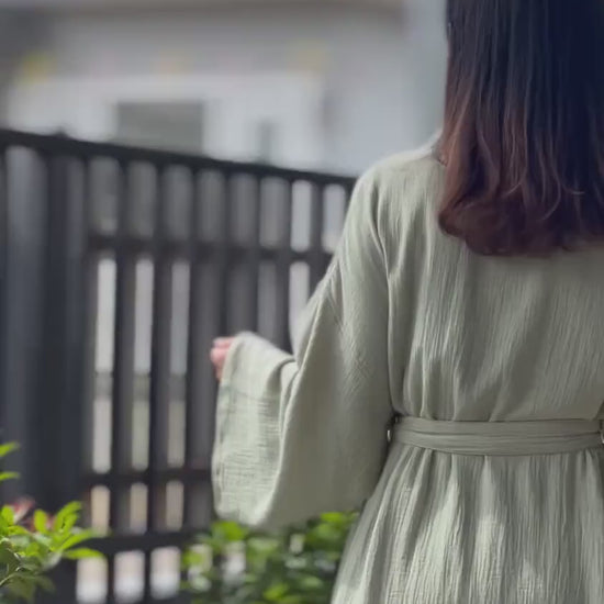 Organic Cotton Robe, Comfortable Cozy Cotton Bathrobe