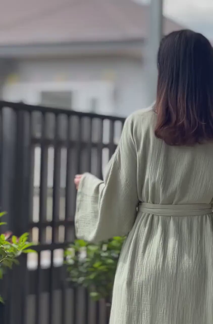 Organic Cotton Robe, Comfortable Cozy Cotton Bathrobe
